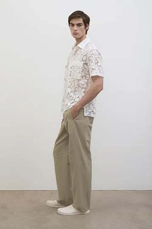 Alan Cotton Lace Shirt — view 3