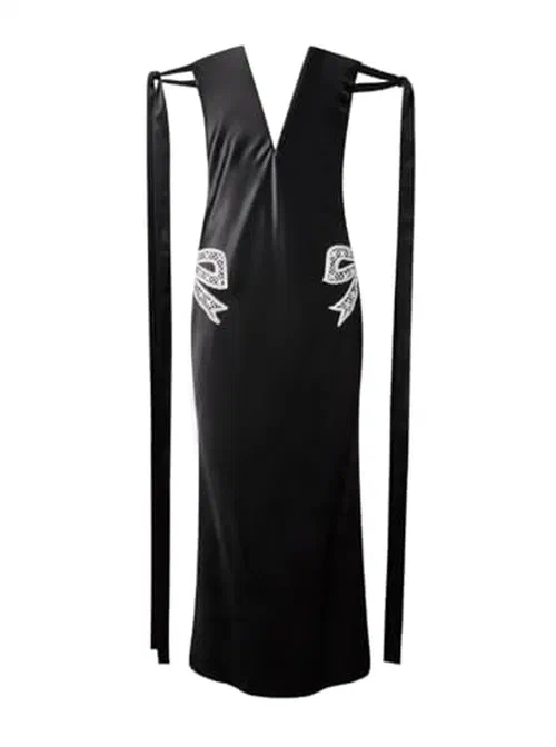 Alejandra Alonso Rojas, Strapless Bustier Dress with Ties