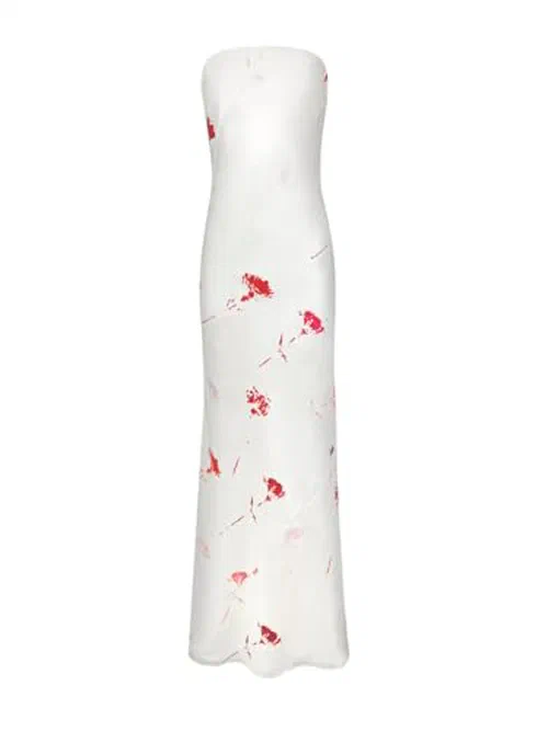 Alejandra Alonso Rojas, Strapless Silk Maxi Gown