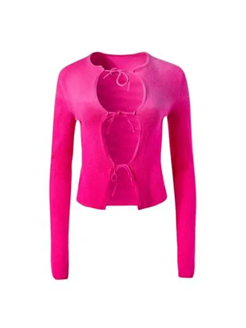 Alejandra Alonso Rojas, Tie Front Cashmere Cardigan, M