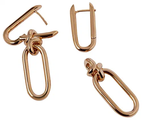 Annoushka, Knuckle 14ct Chain Drop Earrings, Yellow Gold — view 3