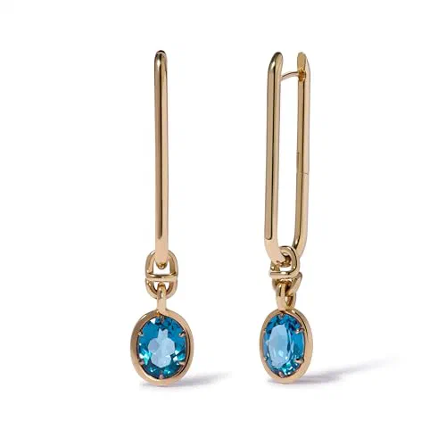 Annoushka Long Earrings, Blue Topaz