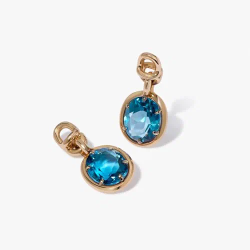 Annoushka Long Earrings, Blue Topaz — view 3