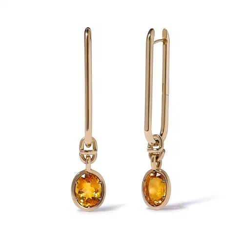 Annoushka Long Earrings, Citrine
