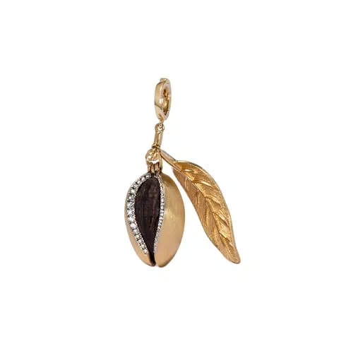 Annoushka, Mythology Almond Charm Pendant, 18ct Yellow Gold, Diamond