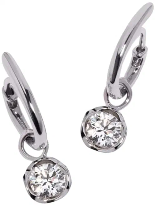 Annoushka, Six Hoop Whoopsie Daisy 0.70ct Diamond Earrings, 14ct White Gold and 18ct White Gold