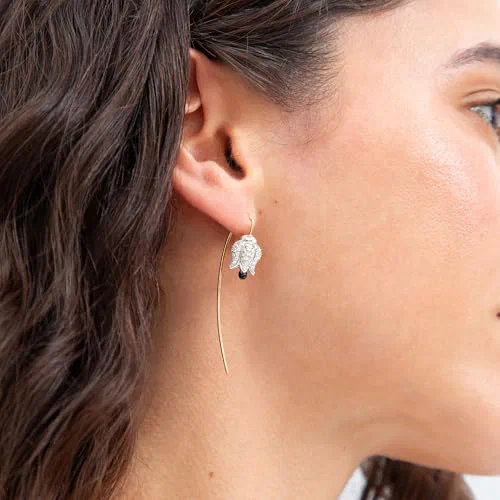 Annoushka, Tulips French Hook Earring 18k — view 3