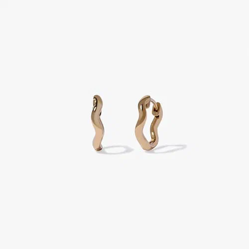 Annoushka, Whoopsie Daisy Small Hoop Earrings, 18ct Yellow Gold