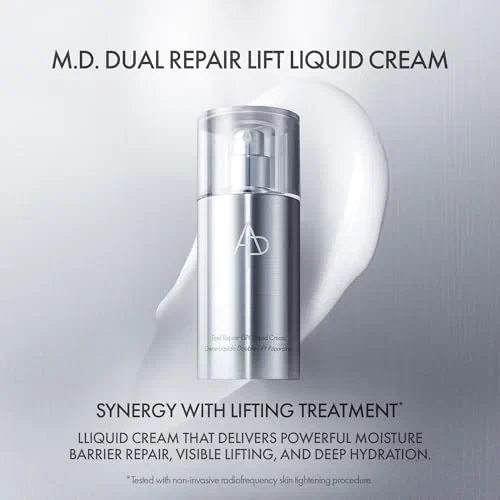 AP Beauty (by AMOREPACIFIC) M.D. Dual Repair Lift Liquid Cream 120 mL/4.05 fl. oz, Lightweight Anti-Aging Hydrating Cream, Moisture Barrier Repair and Firmness, Luxury Skincare — view 3