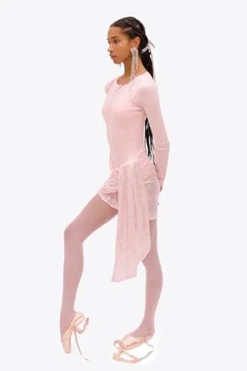 AREA, Ballerina Sequin Mini Dress, L — view 3