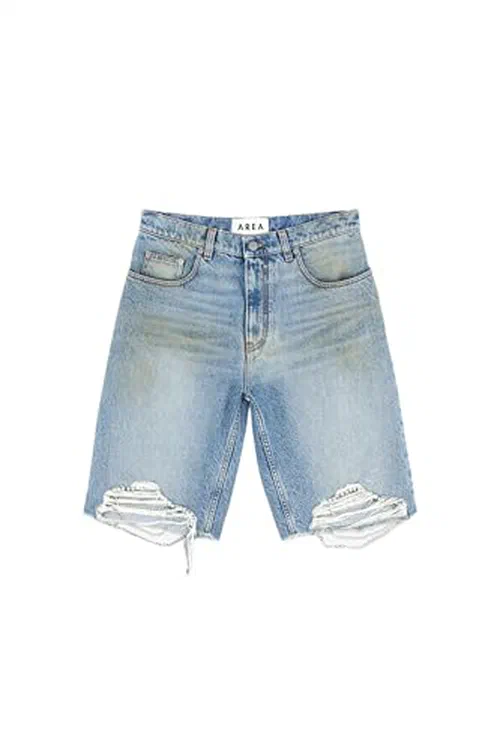 AREA, Crystal Fray Jean Short