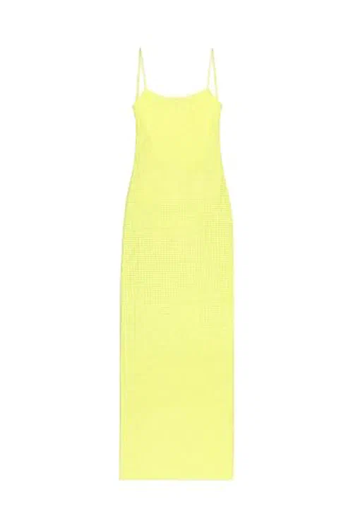 AREA, Crystal Hotfix Cami Dress, M