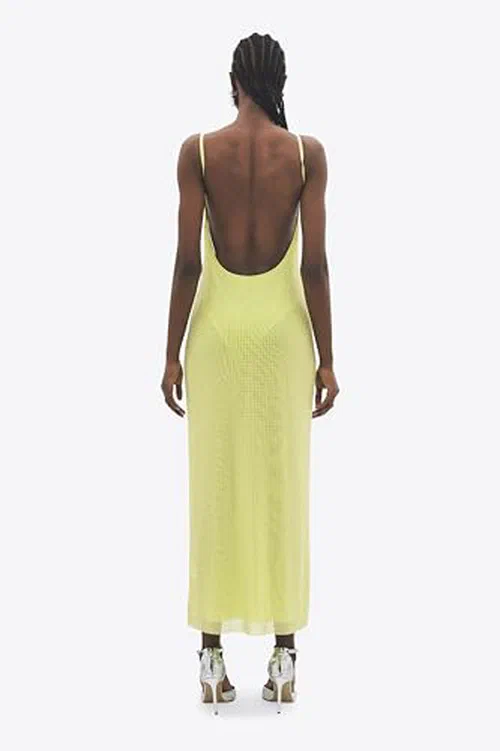 AREA, Crystal Hotfix Cami Dress, M — view 3
