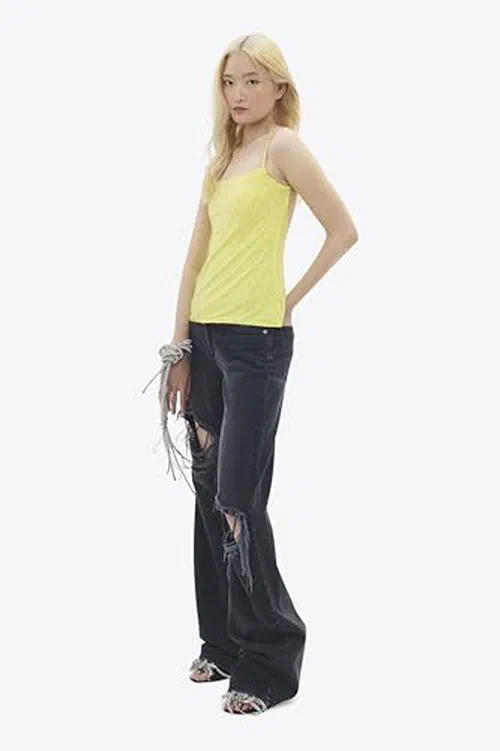 AREA, Crystal Hotfix Cami Top, XS — view 3