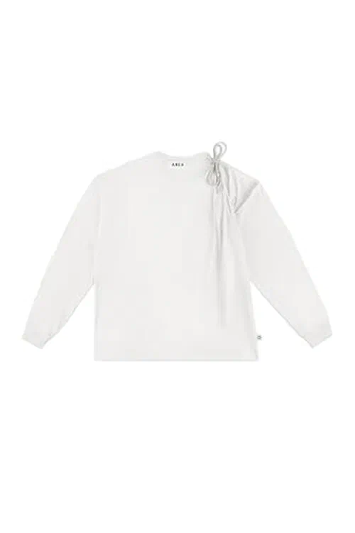 AREA, Crystal Knot Long Sleeve T-Shirt, S