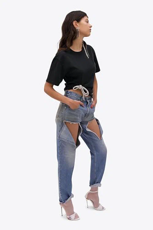 AREA, Crystal Knot T-Shirt, XS — view 3