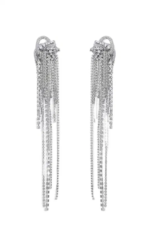 AREA, Long Messy Chain Earrings