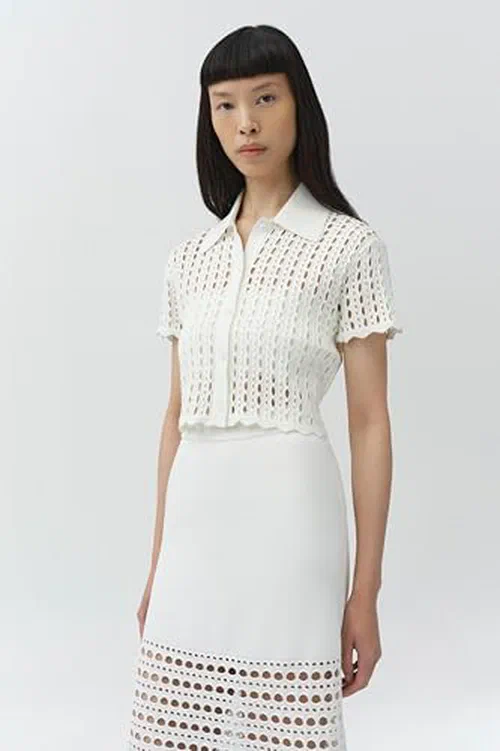 Arlan Open Stitch Camp Shirt — view 3