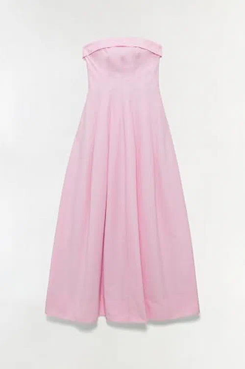 Avril Cotton Bustier Maxi Dress