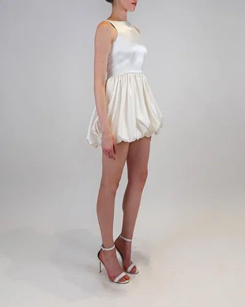Azeeza, Ananya Cupro/Satin Mini — view 3