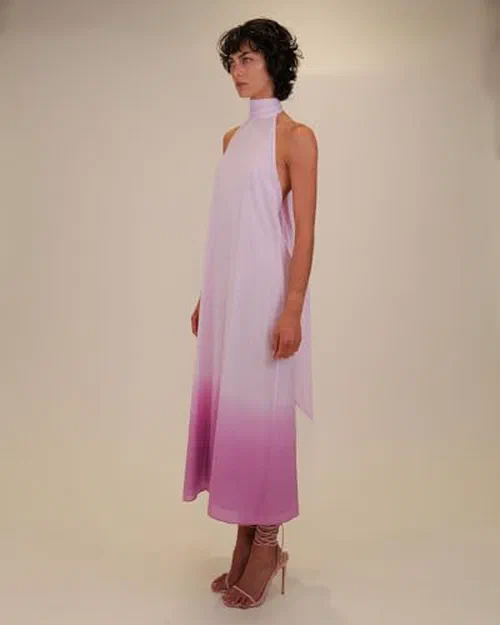 Azeeza, Meera Cotton Voile Midi Dress — view 3