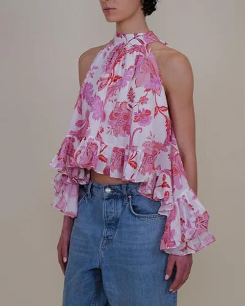 Azeeza, Plath Cotton Voile Top — view 3