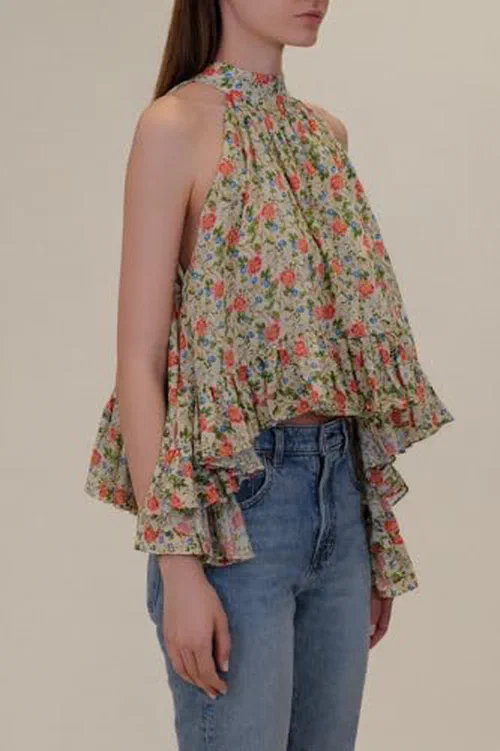 Azeeza, Plath Cotton Voile Top — view 3