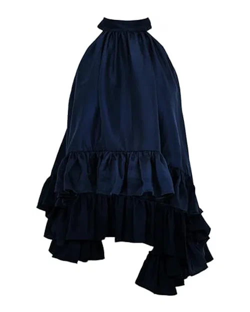 Azeeza, Plath Raw Silk Top