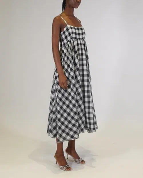 Azeeza, Rachel Gingham Midi — view 3