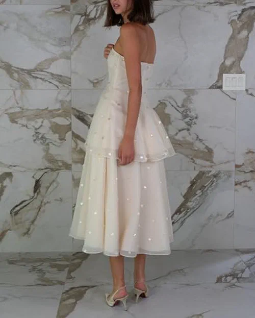 Azeeza, Sable Organza Embellished Mini — view 3