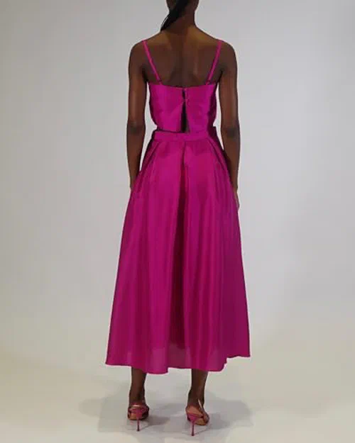 Azeeza, Sheridan Raw Silk Skirt — view 3