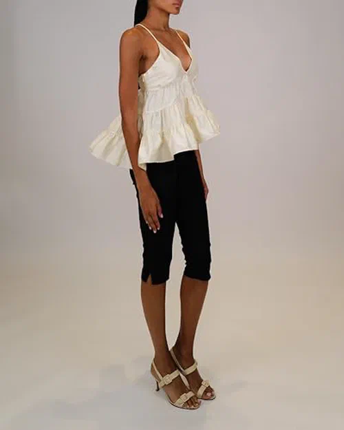 Azeeza, Taffeta Viola Top — view 3