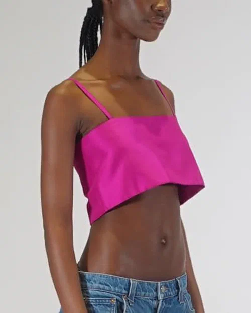 Azeeza, Walton Raw Silk Top — view 3