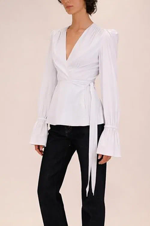 Azeeza, Winston Cotton Voile Top — view 3