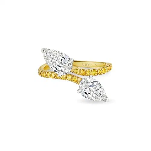 Bacchantes 2.33 Carat Marquise Diamond Bypass Ring in 18K Gold