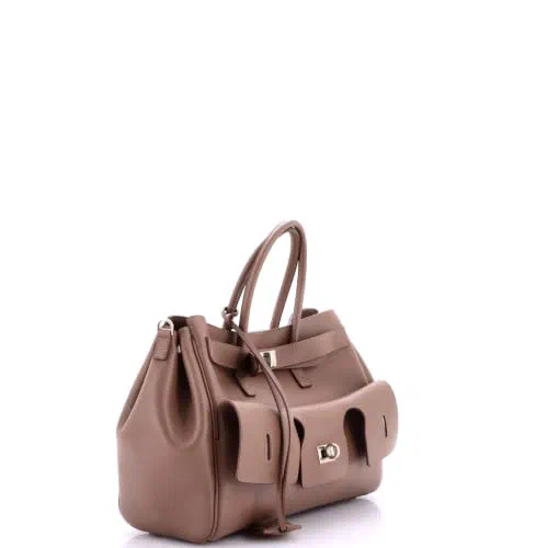 Balenciaga, Pre-Loved Bel Air Carry All Bag Leather Small — view 3