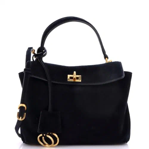 Balenciaga, Pre-Loved Rodeo Shoulder Bag Suede Mini