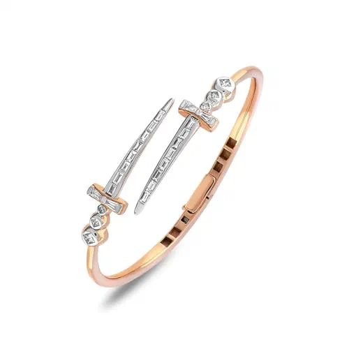 Bee Goddess, Sword 18K Gold Diamond Bracelet