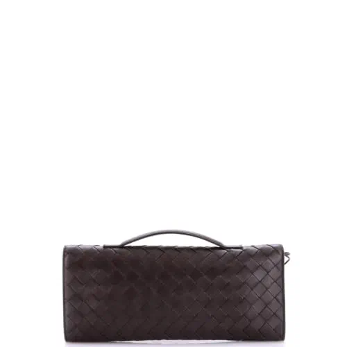 Bottega Veneta, Pre-Loved Andiamo Top Handle Clutch Long — view 3