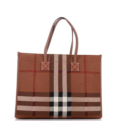 Burberry, Pre-Loved Freya Shopping Tote Medium — view 3