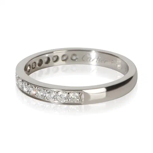 Cartier, Pre-Loved 1895 Band Ring, Platinum, Diamond, 4.5 US — view 3