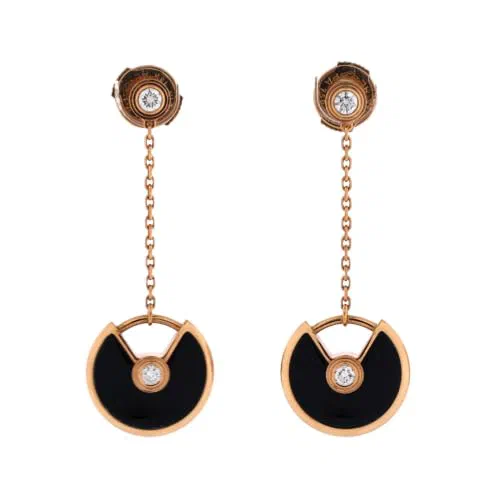 Cartier, Pre-Loved Amulette de Cartier Drop Dangle Earrings XS