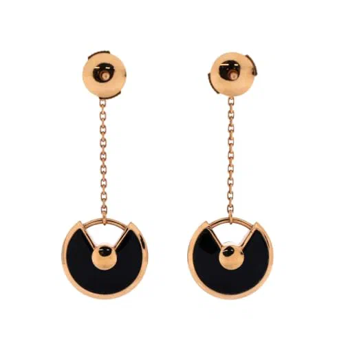 Cartier, Pre-Loved Amulette de Cartier Drop Dangle Earrings XS — view 3