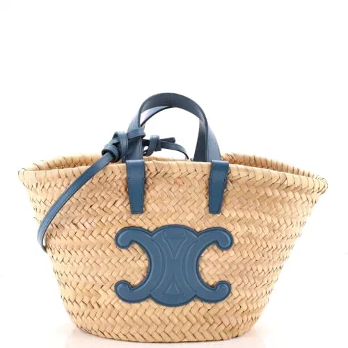Celine, Pre-Loved Triomphe Basket Shoulder Bag Teen