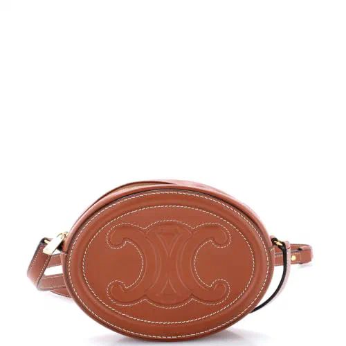 Celine, Pre-Loved Triomphe Oval Crossbody Bag Mini