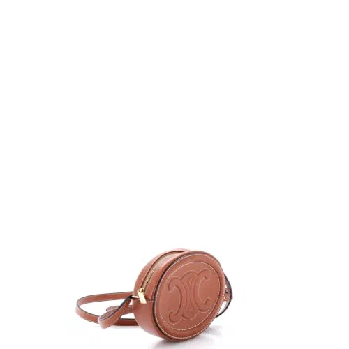 Celine, Pre-Loved Triomphe Oval Crossbody Bag Mini — view 3
