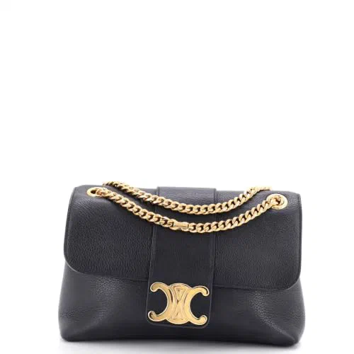 Celine, Pre-Loved Victoire Flap Shoulder Bag Medium
