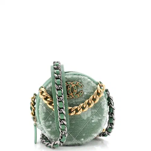 Chanel, Pre-Loved 19 Round Clutch with Chain