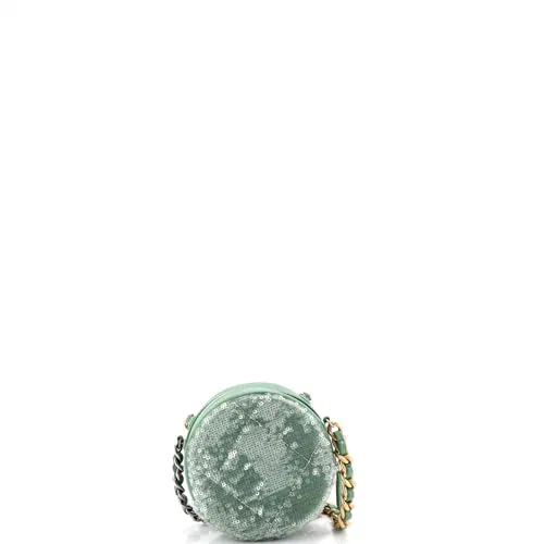 Chanel, Pre-Loved 19 Round Clutch with Chain — view 3