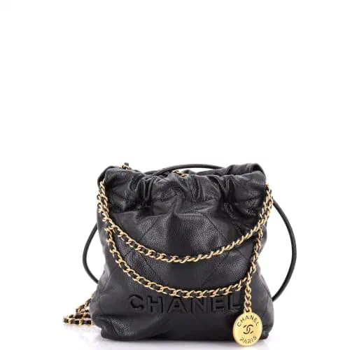 Chanel, Pre-Loved 22 Chain Hobo Mini